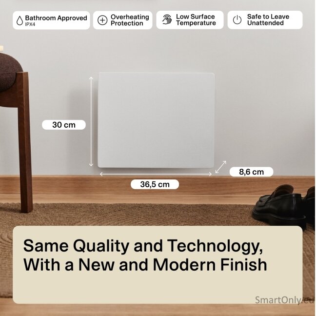 Mill Color Panel Heater | COLOR250 | Panel Heater | 250 W | Suitable for rooms up to 2-5 m² | Matte White | IPX4 10 Mill Color Panel Heater | COLOR250 | Panel Heater | 250 W | Suitable for rooms up to 2-5 m² | Matte White | IPX4 10