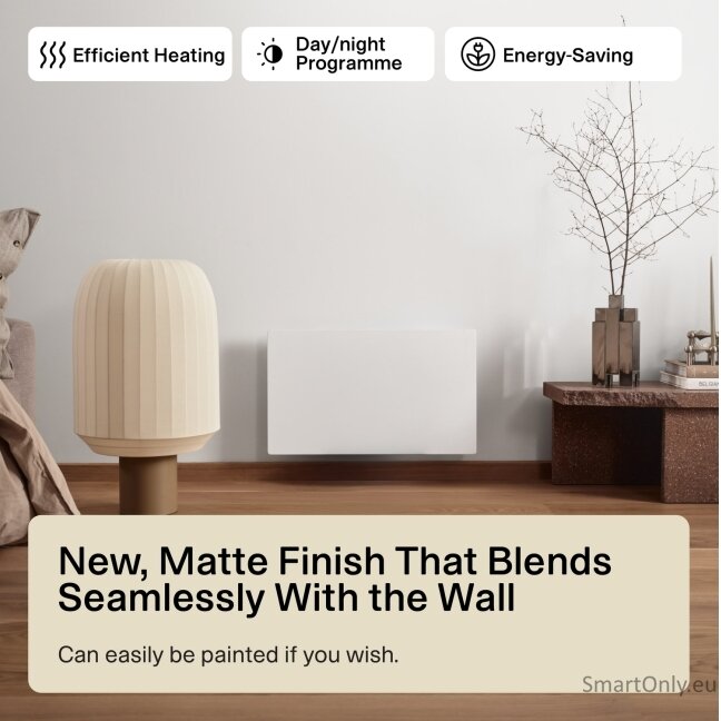 Mill Color Panel Heater | COLOR700DN | Panel Heater | 700 W | Suitable for rooms up to 9-12 m² | Matt White | IPX4 6 Mill Color Panel Heater | COLOR700DN | Panel Heater | 700 W | Suitable for rooms up to 9-12 m² | Matt White | IPX4 6