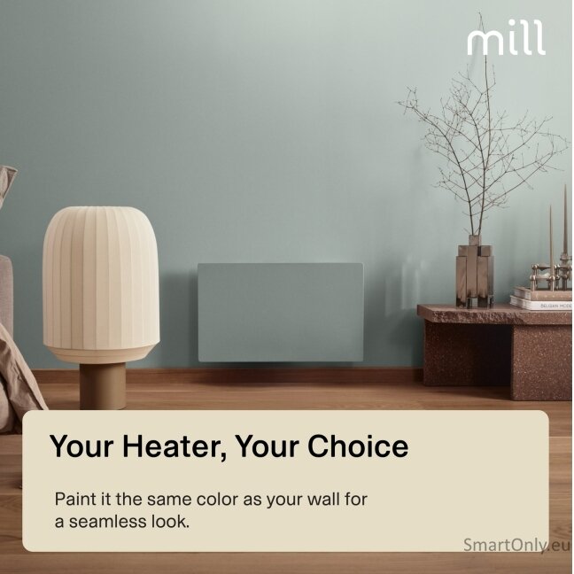 Mill Color Panel Heater | COLOR700DN | Panel Heater | 700 W | Suitable for rooms up to 9-12 m² | Matt White | IPX4 9