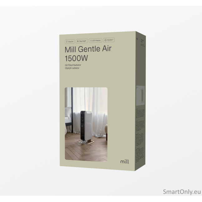 Mill | Heater | AB-H1500DN | Oil Filled Radiator | 1500 W | Number of power levels 3 | Suitable for rooms up to 16-24 m² | White 11