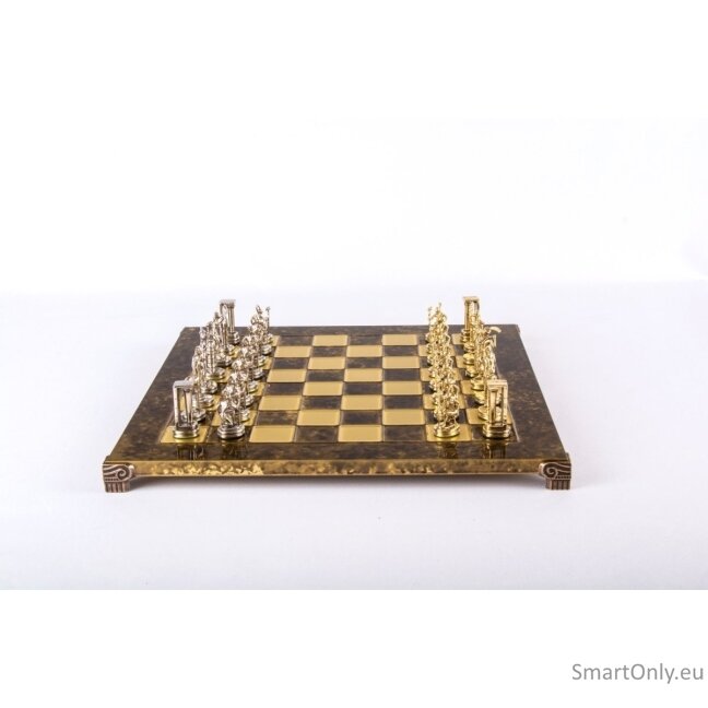 „Minojų Karys“ metalinių šachmatų rinkinys su 36cm šachmatų lenta Manopoulos 4 „Minojų Karys“ metalinių šachmatų rinkinys su 36cm šachmatų lenta Manopoulos 4