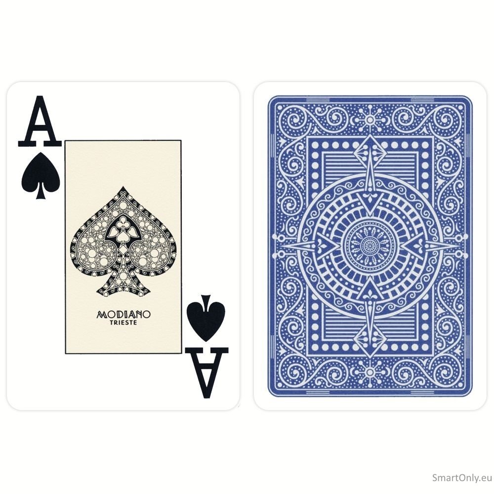 Modiano Texas Poker Hold Em Jumbo Index kortos (mėlynos) 2 Modiano Texas Poker Hold Em Jumbo Index kortos (mėlynos) 2