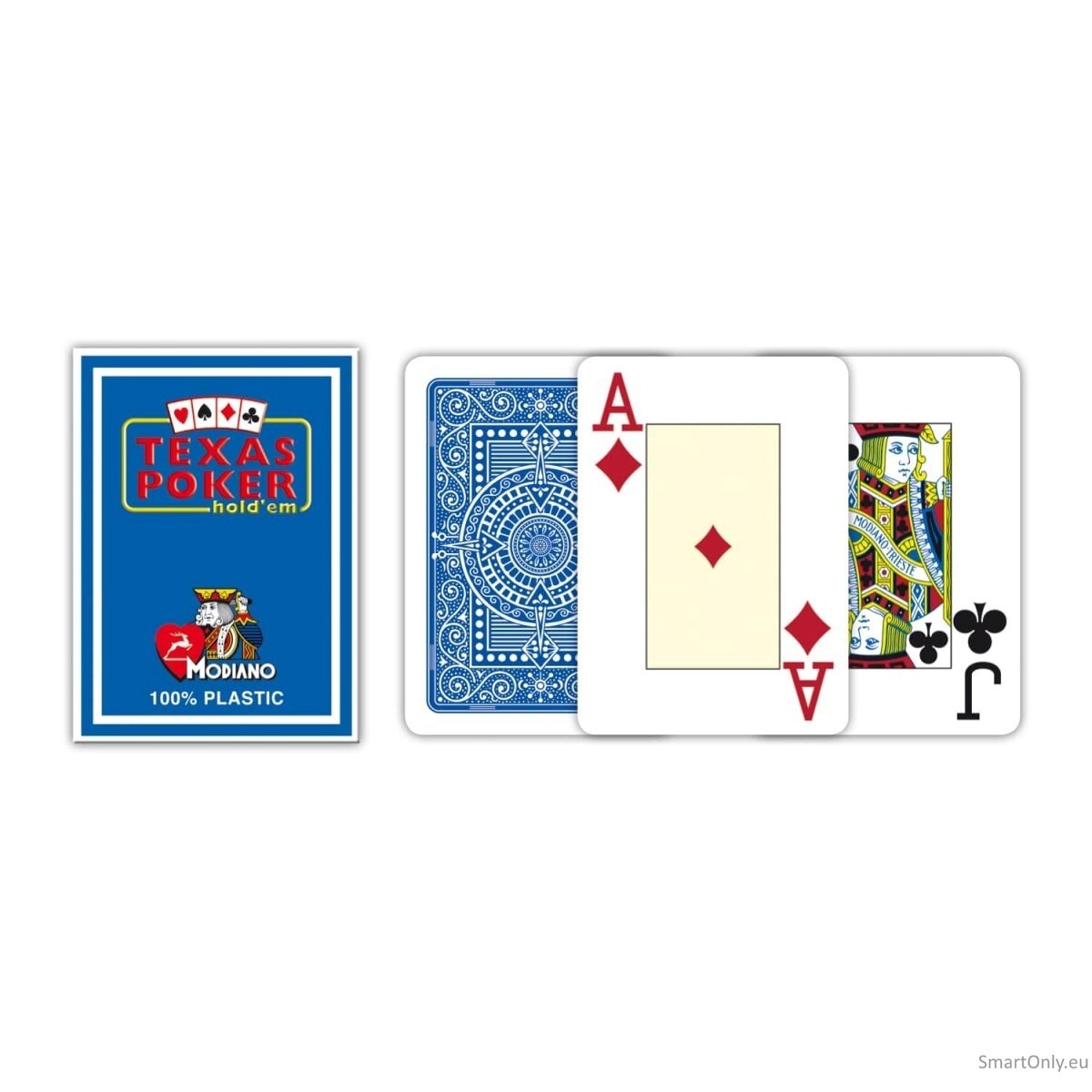 Modiano Texas Poker Hold Em Jumbo Index kortos (mėlynos) 4