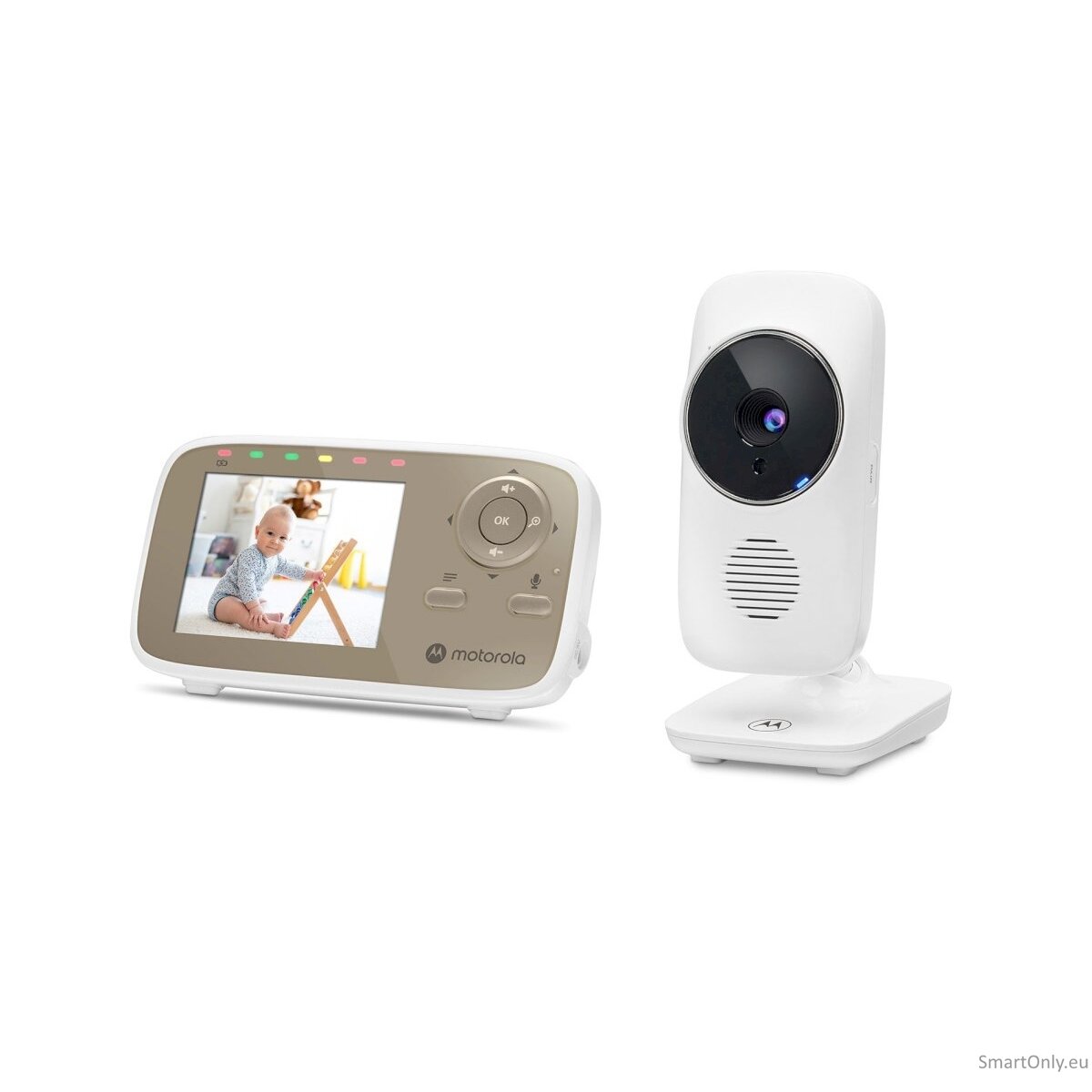 Motorola Video Baby Monitor  VM483 2.8" White/Gold 1