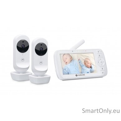 Motorola Video Baby Monitor - Two camera pack  VM35-2 5.0"  White 1