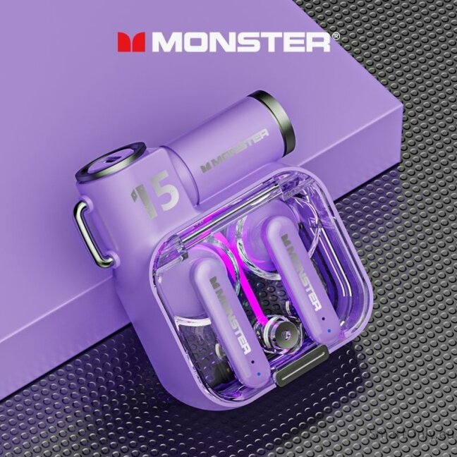 MONSTER Airmars XKT15 TWS wireless earphones Purple 1 MONSTER Airmars XKT15 TWS wireless earphones Purple 1