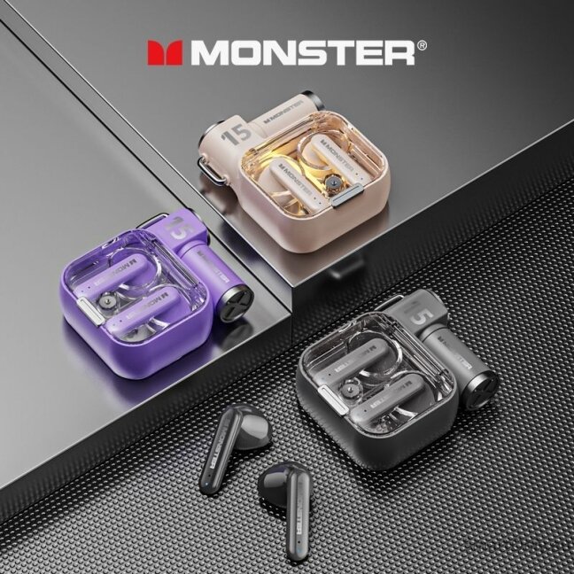 MONSTER Airmars XKT15 TWS wireless earphones Purple 2 MONSTER Airmars XKT15 TWS wireless earphones Purple 2