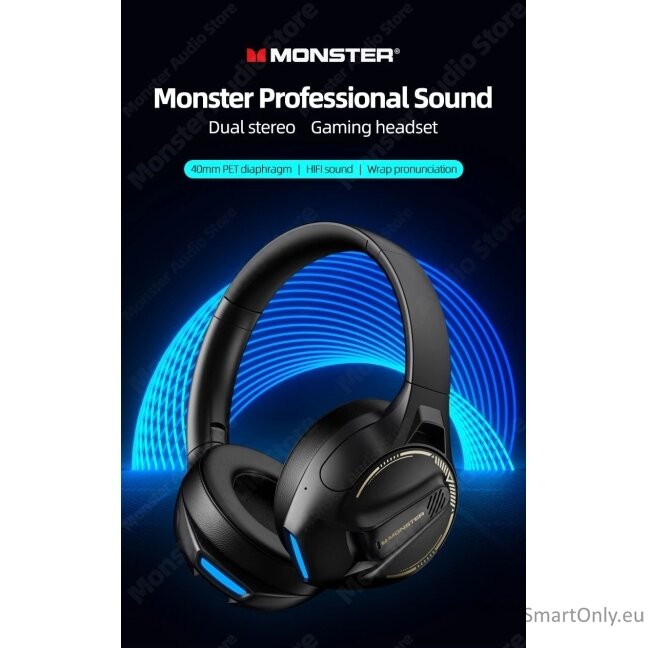 MONSTER Storm XKH03 ENC wireless headphones Black 1 MONSTER Storm XKH03 ENC wireless headphones Black 1
