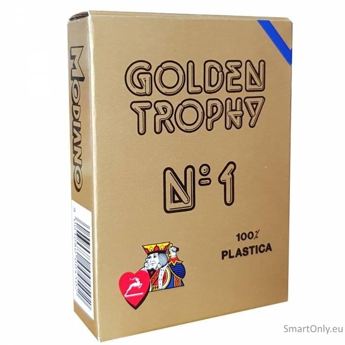 Modiano Golden Trophy žaidimų kortos (mėlynos) 2 Modiano Golden Trophy žaidimų kortos (mėlynos) 2