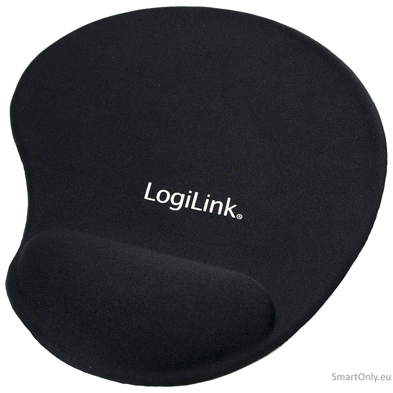 Mousepad with Gel Wrist Rest Support, | Logilink | ID0027 | Black Mousepad with Gel Wrist Rest Support, | Logilink | ID0027 | Black