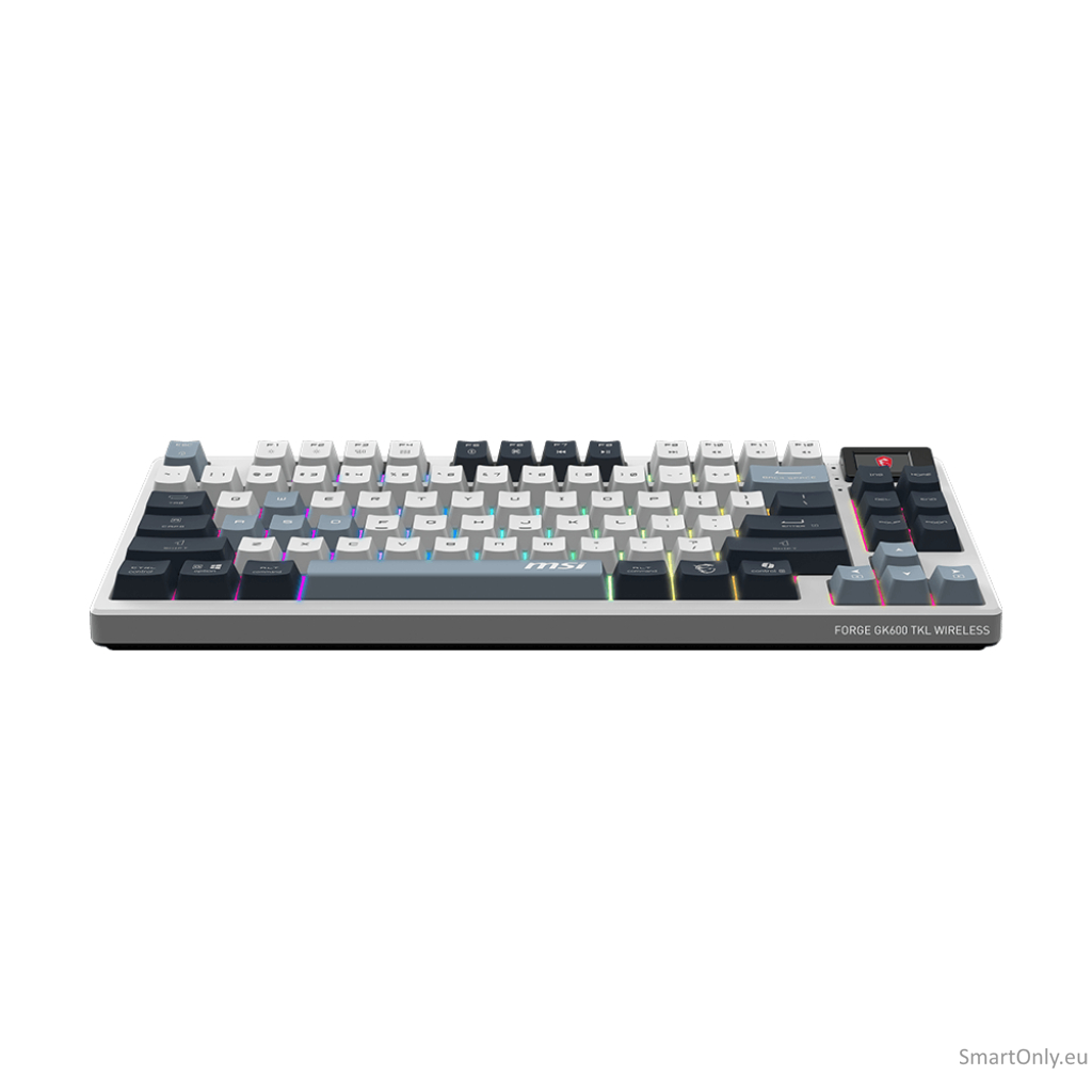 MSI FORGE GK600 TKL WIRELESS SKY | Gaming Keyboard | Wireless | Bluetooth | US | Mechanical Linear 3