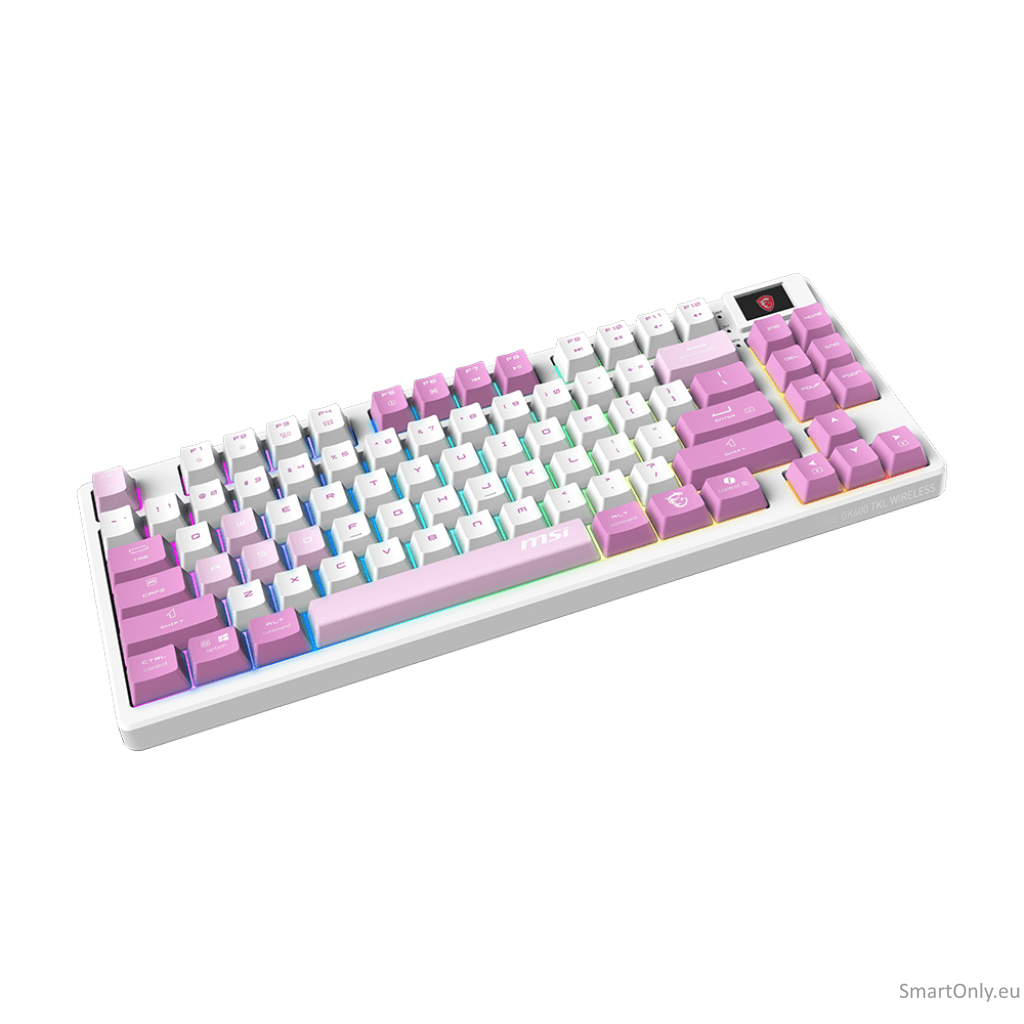 MSI FORGE GK600 TKL WIRELESS VIOLET | Gaming keyboard | Wireless | US | Mechanical Linear 1