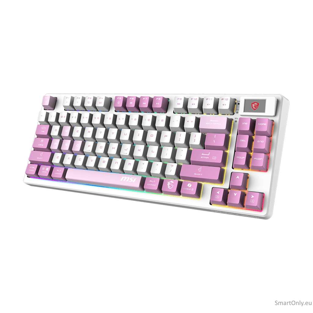 MSI FORGE GK600 TKL WIRELESS VIOLET | Gaming keyboard | Wireless | US | Mechanical Linear 2 MSI FORGE GK600 TKL WIRELESS VIOLET | Gaming keyboard | Wireless | US | Mechanical Linear 2