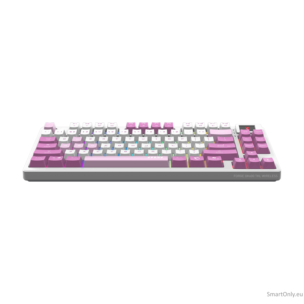 MSI FORGE GK600 TKL WIRELESS VIOLET | Gaming keyboard | Wireless | US | Mechanical Linear 3 MSI FORGE GK600 TKL WIRELESS VIOLET | Gaming keyboard | Wireless | US | Mechanical Linear 3