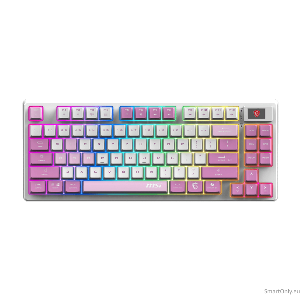 MSI FORGE GK600 TKL WIRELESS VIOLET | Gaming keyboard | Wireless | US | Mechanical Linear