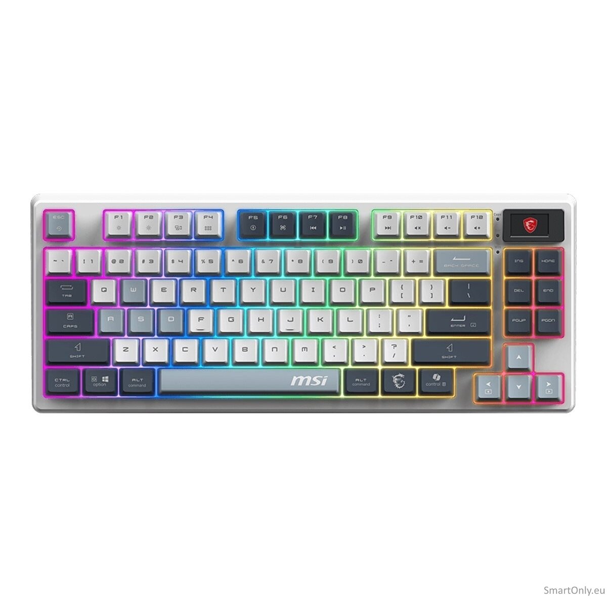 MSI FORGE GK600 TKL WIRELESS SKY | Gaming Keyboard | Wireless | Bluetooth | US | Mechanical Linear 4