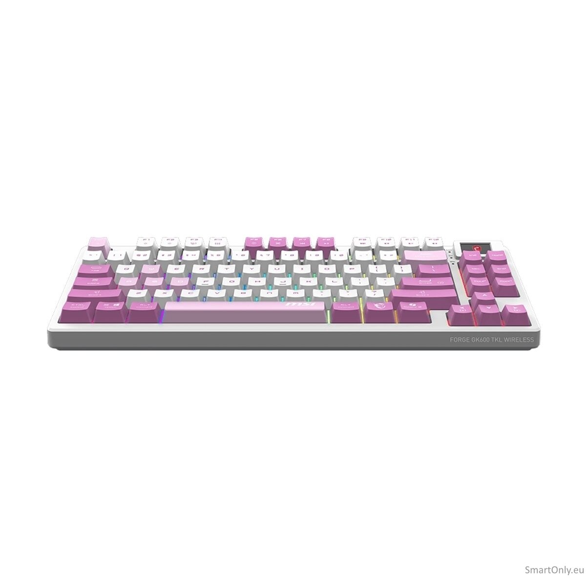 MSI FORGE GK600 TKL WIRELESS VIOLET | Gaming keyboard | Wireless | US | Mechanical Linear 8 MSI FORGE GK600 TKL WIRELESS VIOLET | Gaming keyboard | Wireless | US | Mechanical Linear 8