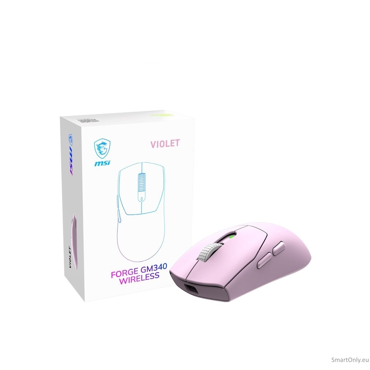 MSI Gaming Mouse | FORGE GM340 WIRELESS | Wireless | 2.4 GHz, Bluetooth , USB | Violet 1