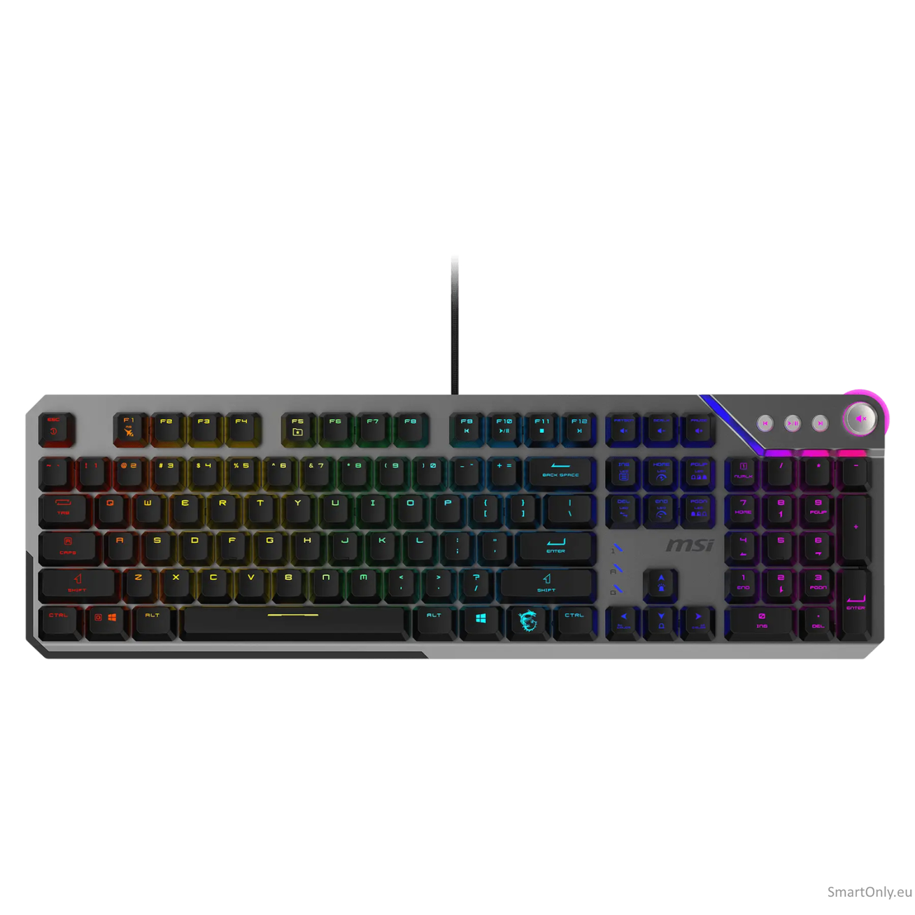 MSI STRIKE 600 V2 SILENT | Gaming keyboard | Wired | US | Mechanical - Silent MSI STRIKE 600 V2 SILENT | Gaming keyboard | Wired | US | Mechanical - Silent