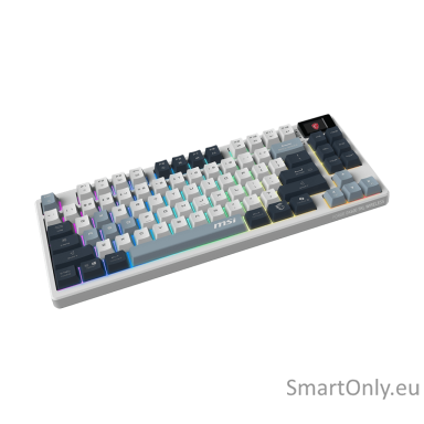 MSI FORGE GK600 TKL WIRELESS SKY | Gaming Keyboard | Wireless | Bluetooth | US | Mechanical Linear MSI FORGE GK600 TKL WIRELESS SKY | Gaming Keyboard | Wireless | Bluetooth | US | Mechanical Linear