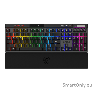 MSI STRIKE PRO WIRELESS | Gaming keyboard | Wireless | US | Kailh Midnight Pro Silent Tactile | Black MSI STRIKE PRO WIRELESS | Gaming keyboard | Wireless | US | Kailh Midnight Pro Silent Tactile | Black