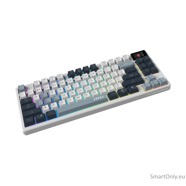 MSI FORGE GK600 TKL WIRELESS SKY | Gaming Keyboard | Wireless | Bluetooth | US | Mechanical Linear 1 MSI FORGE GK600 TKL WIRELESS SKY | Gaming Keyboard | Wireless | Bluetooth | US | Mechanical Linear 1