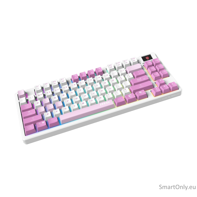 MSI FORGE GK600 TKL WIRELESS VIOLET | Gaming keyboard | Wireless | US | Mechanical Linear 1
