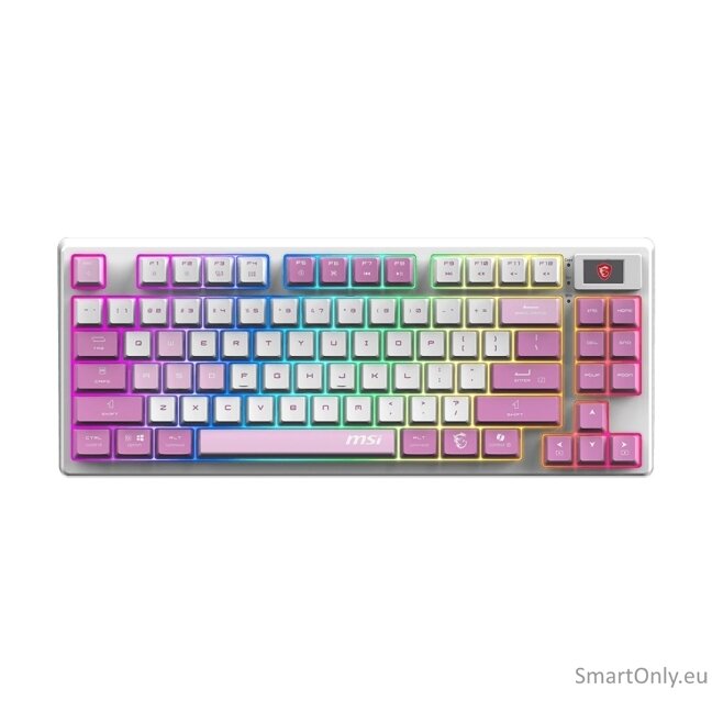 MSI FORGE GK600 TKL WIRELESS VIOLET | Gaming keyboard | Wireless | US | Mechanical Linear 6 MSI FORGE GK600 TKL WIRELESS VIOLET | Gaming keyboard | Wireless | US | Mechanical Linear 6