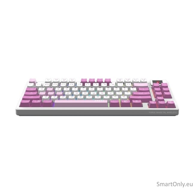MSI FORGE GK600 TKL WIRELESS VIOLET | Gaming keyboard | Wireless | US | Mechanical Linear 8
