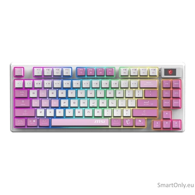 MSI FORGE GK600 TKL WIRELESS VIOLET | Gaming keyboard | Wireless | US | Mechanical Linear 4 MSI FORGE GK600 TKL WIRELESS VIOLET | Gaming keyboard | Wireless | US | Mechanical Linear 4