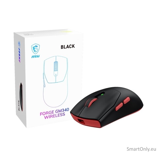 MSI FORGE GM340 | Wireless | 2.4 GHz, Bluetooth, USB 2.0 2