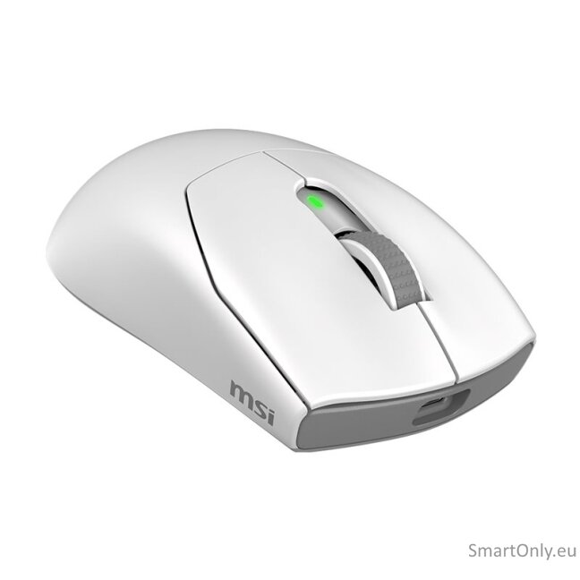 MSI Gaming Mouse | FORGE GM340 WIRELESS | Wireless | 2.4 GHz, Bluetooth, USB | White 6 MSI Gaming Mouse | FORGE GM340 WIRELESS | Wireless | 2.4 GHz, Bluetooth, USB | White 6