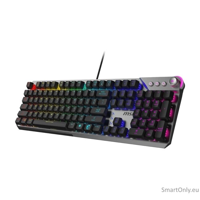 MSI STRIKE 600 V2 SILENT | Gaming keyboard | Wired | US | Mechanical - Silent 5 MSI STRIKE 600 V2 SILENT | Gaming keyboard | Wired | US | Mechanical - Silent 5