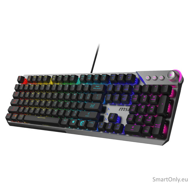 MSI STRIKE 600 V2 SILENT | Gaming keyboard | Wired | US | Mechanical - Silent 1 MSI STRIKE 600 V2 SILENT | Gaming keyboard | Wired | US | Mechanical - Silent 1