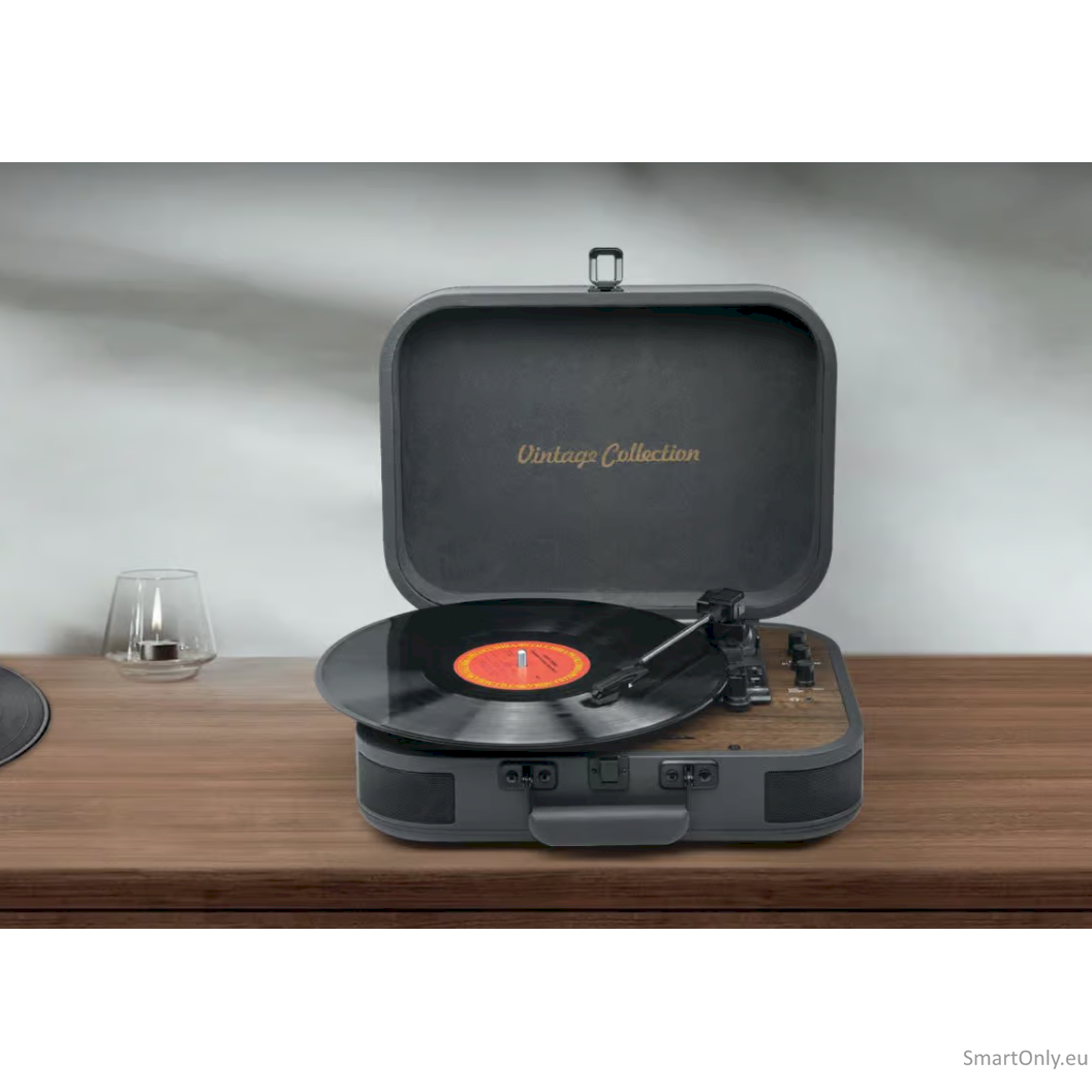 Muse MT-207 DGB Turntable Stereo System, Black/Brown | Muse 1 Muse MT-207 DGB Turntable Stereo System, Black/Brown | Muse 1