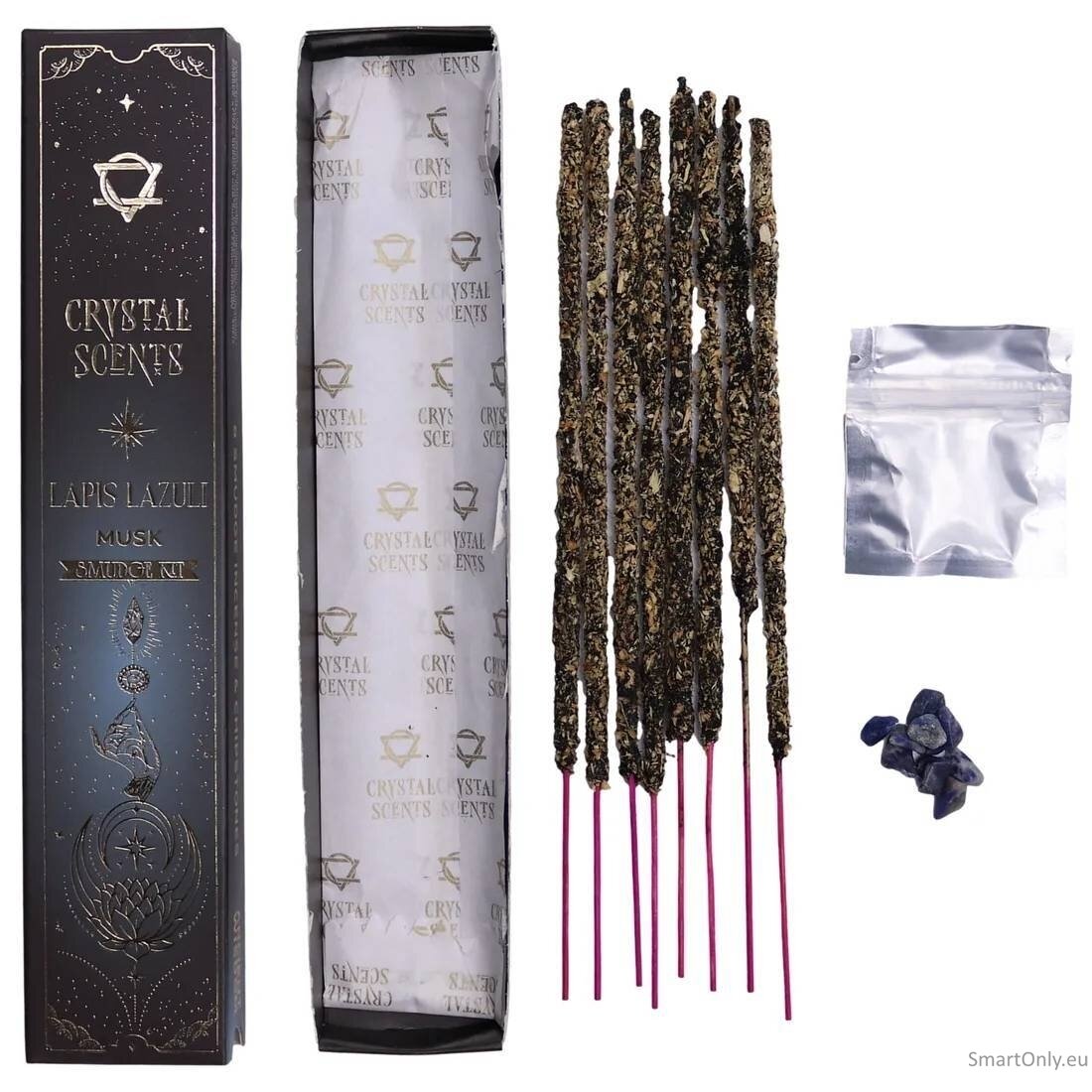 Muskuso Kvapo smilkalai su Lazurito kristalais Crystal Scents