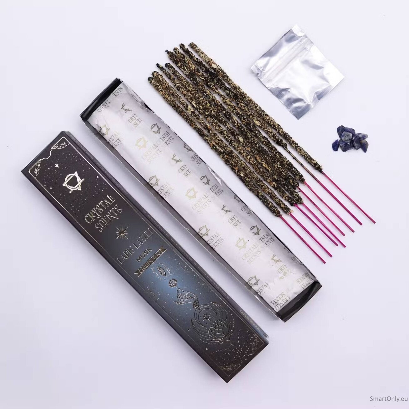 Muskuso Kvapo smilkalai su Lazurito kristalais Crystal Scents 2