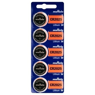 murata-cr2025-5bl-licio-baterijos-5-vnt