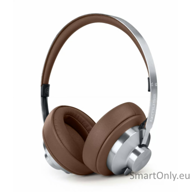 Muse M-298 SBR Bluetooth Stereo Headphones With ANC, Brown/Silver | Muse