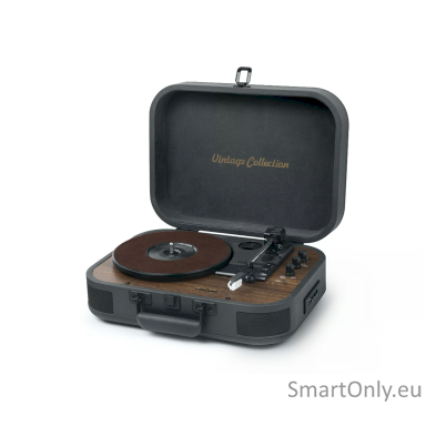 Muse MT-207 DGB Turntable Stereo System, Black/Brown | Muse