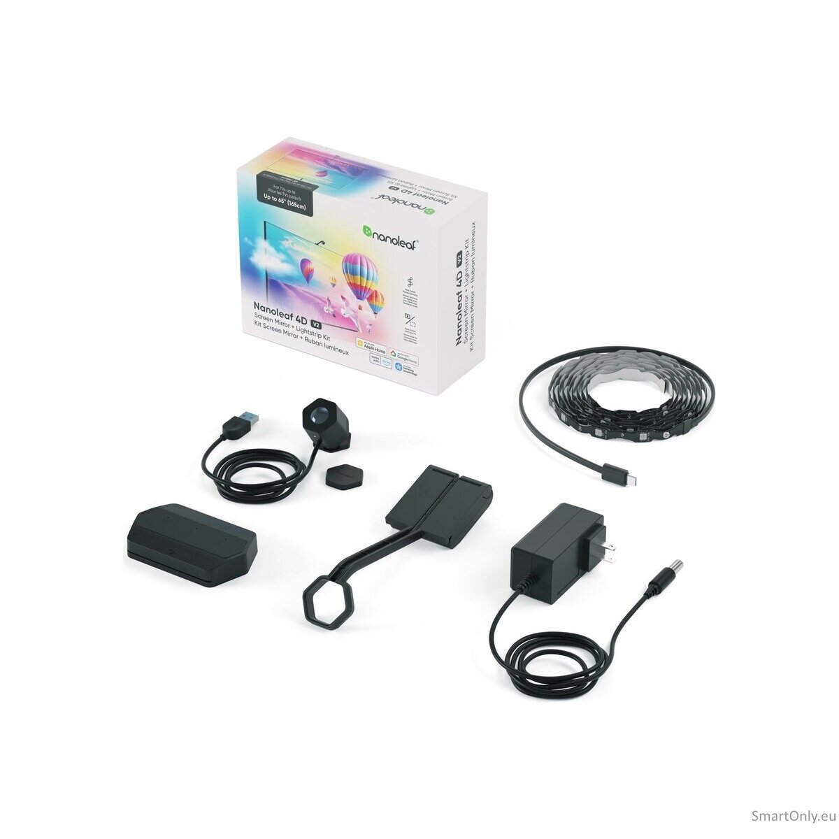 Nanoleaf 4D V2 TV Screen Mirror + Light Strips Kit (for TV & Monitor up to 65'')|Nanoleaf 7 Nanoleaf 4D V2 TV Screen Mirror + Light Strips Kit (for TV & Monitor up to 65'')|Nanoleaf 7