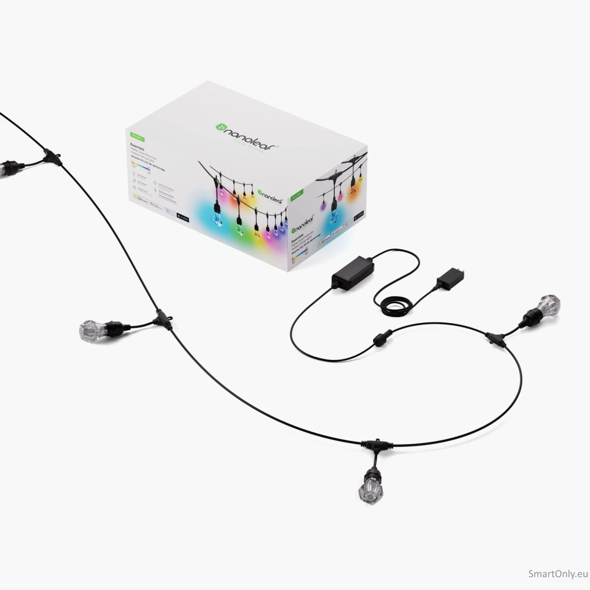 Nanoleaf Essentials Matter Smart Multicolour Outdoor String Lights Starter Kit 30m|Nanoleaf 1 Nanoleaf Essentials Matter Smart Multicolour Outdoor String Lights Starter Kit 30m|Nanoleaf 1