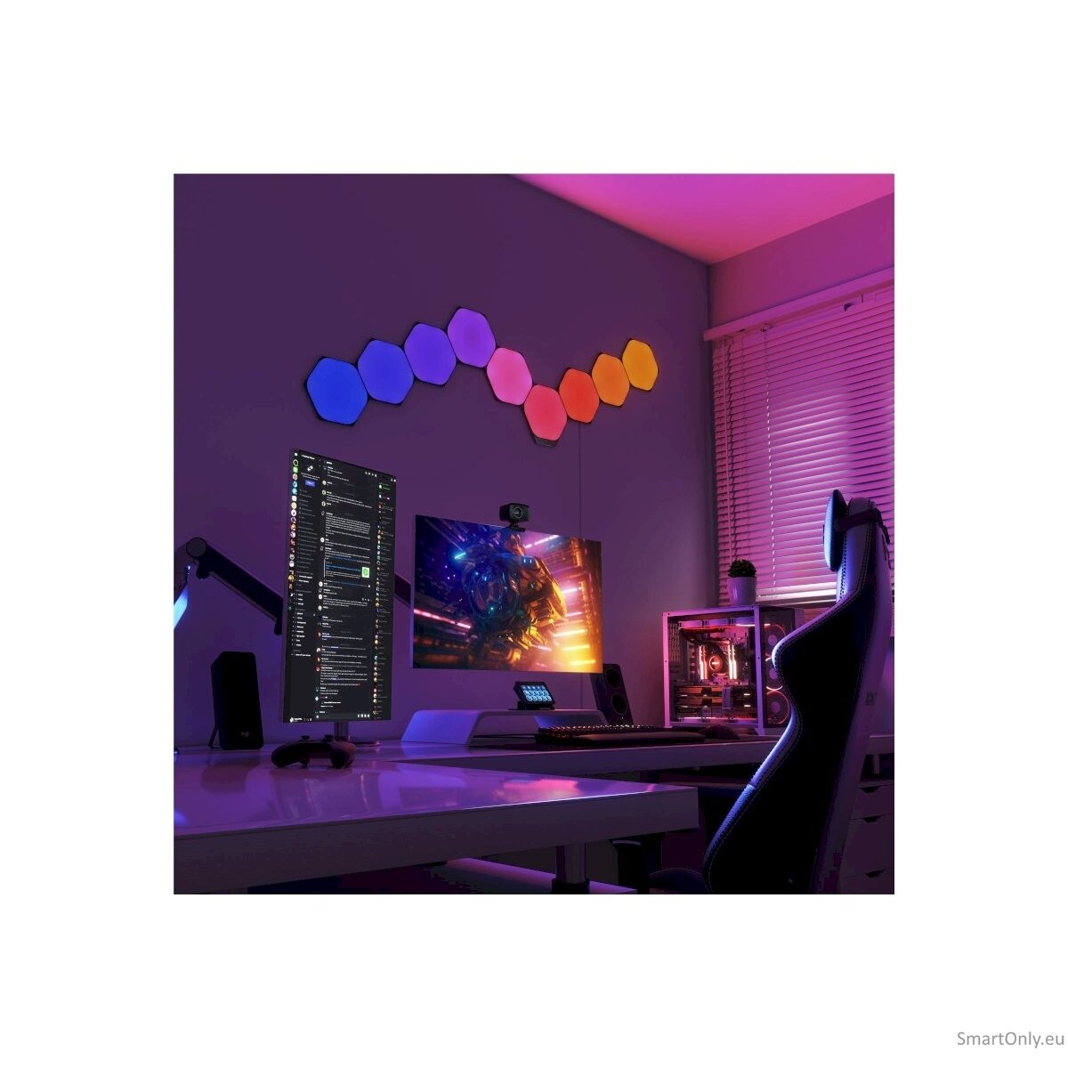 Nanoleaf Shapes Black Hexagons Starter Kit (9 panels) 6 Nanoleaf Shapes Black Hexagons Starter Kit (9 panels) 6