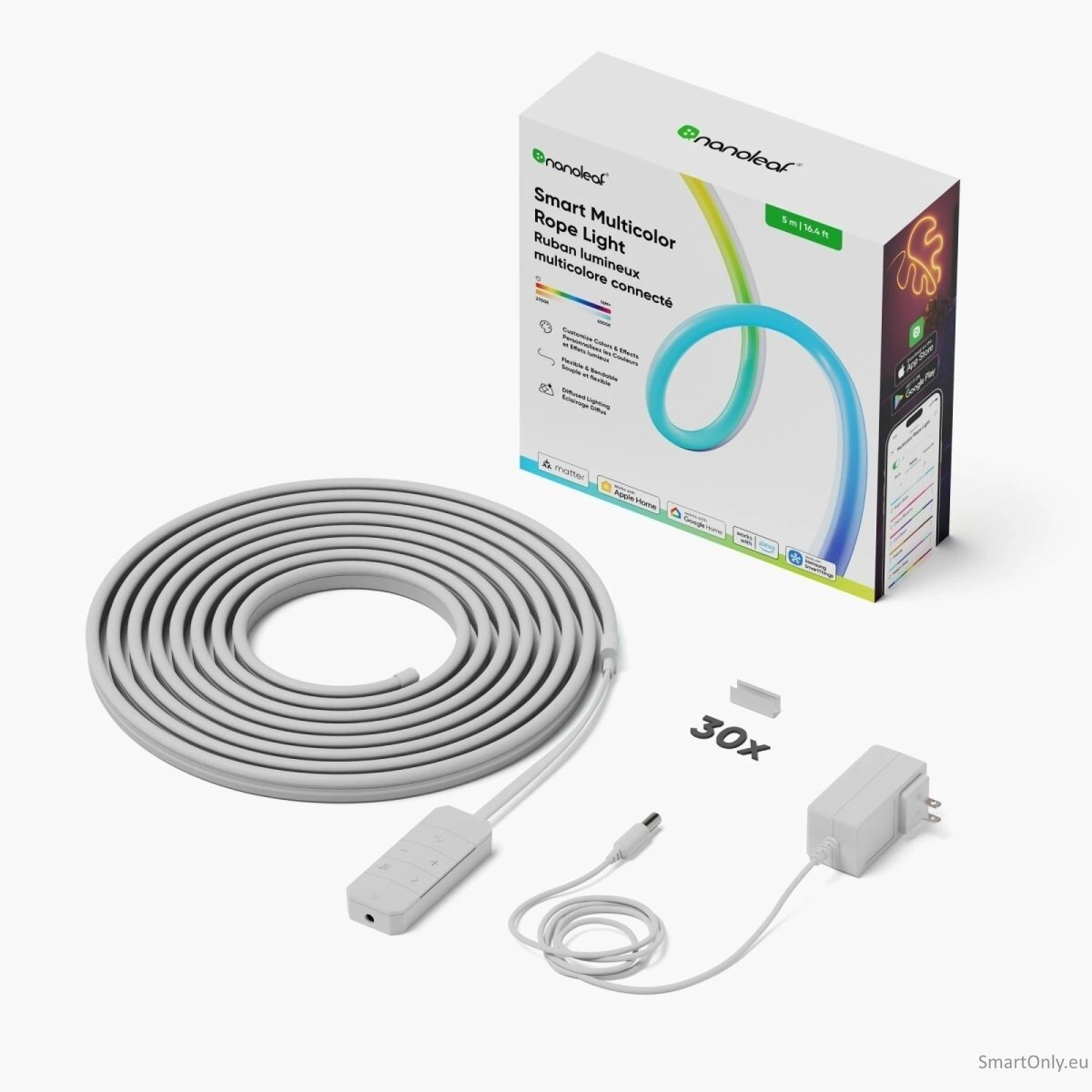 Nanoleaf Smart Multicolour Rope Lightstrip 5m|Nanoleaf 4 Nanoleaf Smart Multicolour Rope Lightstrip 5m|Nanoleaf 4