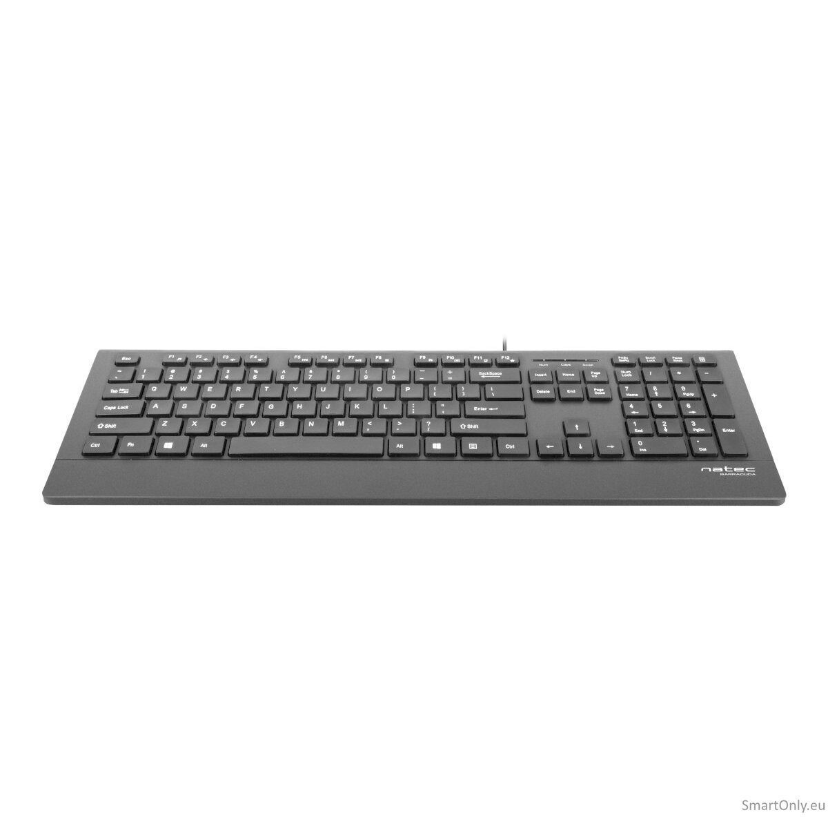 Natec Keyboard, Barracuda, US Layout, Slim Natec Keyboard Barracuda Standard Wired US 529 g Black 8 Natec Keyboard, Barracuda, US Layout, Slim Natec Keyboard Barracuda Standard Wired US 529 g Black 8