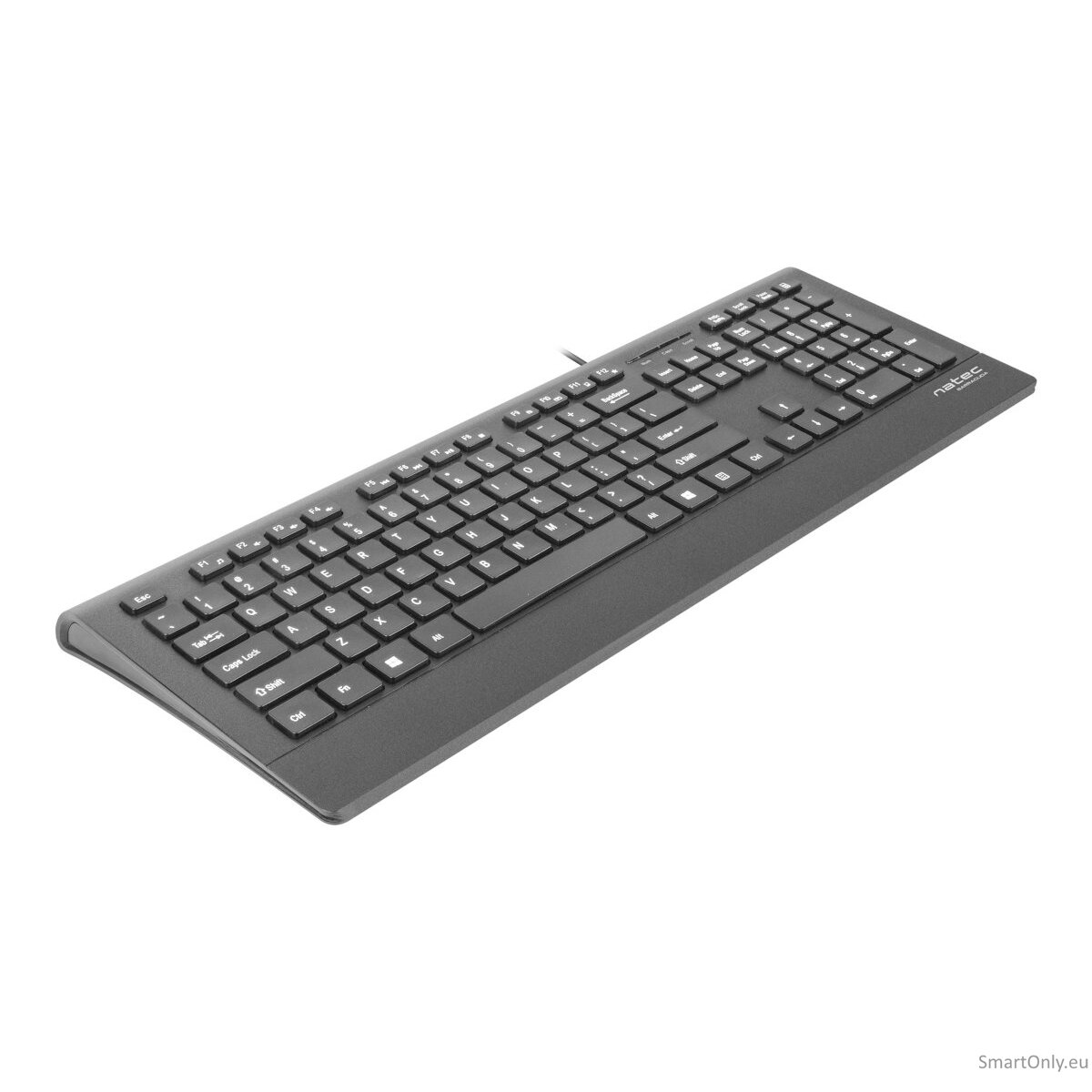 Natec Keyboard, Barracuda, US Layout, Slim Natec Keyboard Barracuda Standard Wired US 529 g Black 9