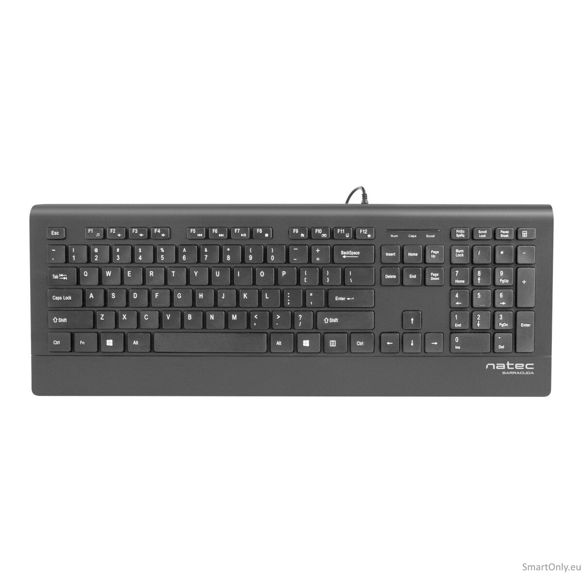 Natec Keyboard, Barracuda, US Layout, Slim Natec Keyboard Barracuda Standard Wired US 529 g Black 7 Natec Keyboard, Barracuda, US Layout, Slim Natec Keyboard Barracuda Standard Wired US 529 g Black 7