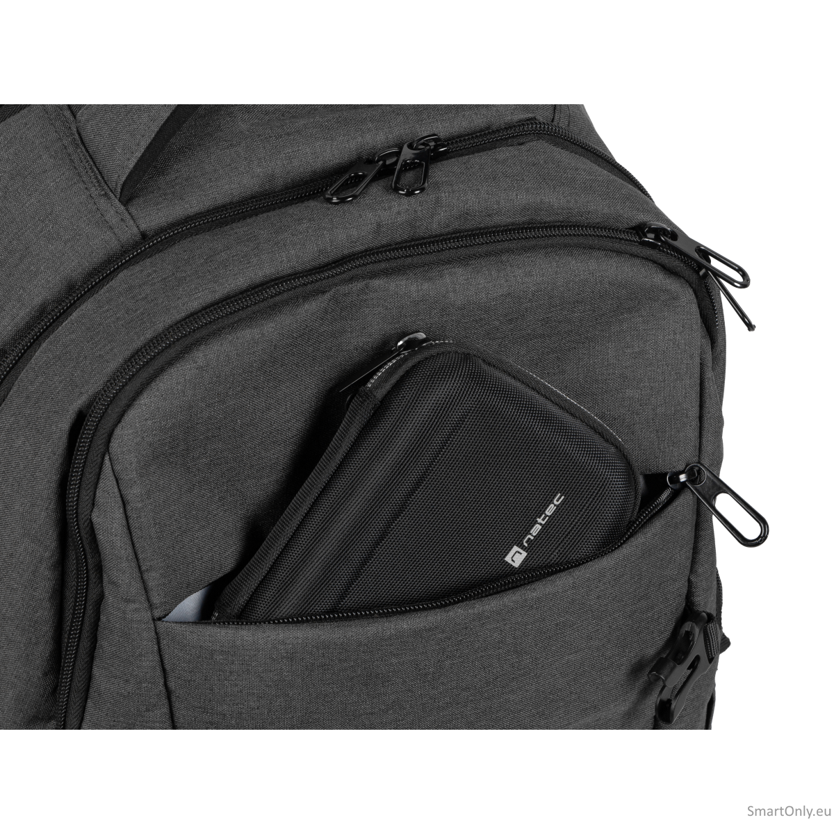 Natec Laptop Backpack Alpaca 2 15.6, Grey 9 Natec Laptop Backpack Alpaca 2 15.6, Grey 9
