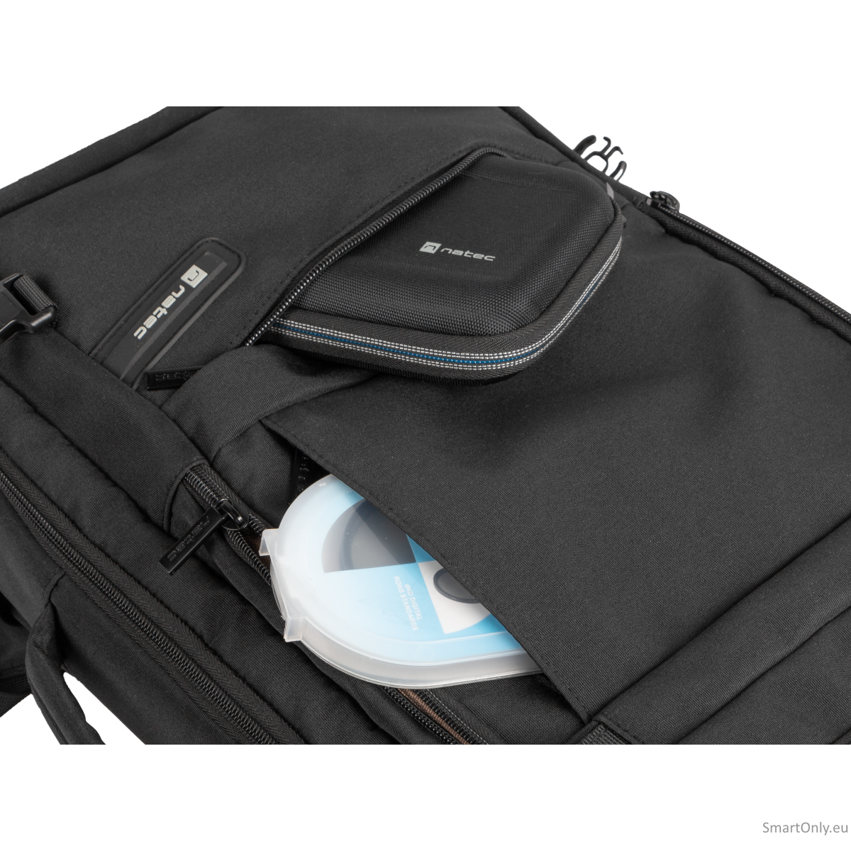 Natec Laptop Backpack Camel Lite 15.6, Black 10 Natec Laptop Backpack Camel Lite 15.6, Black 10