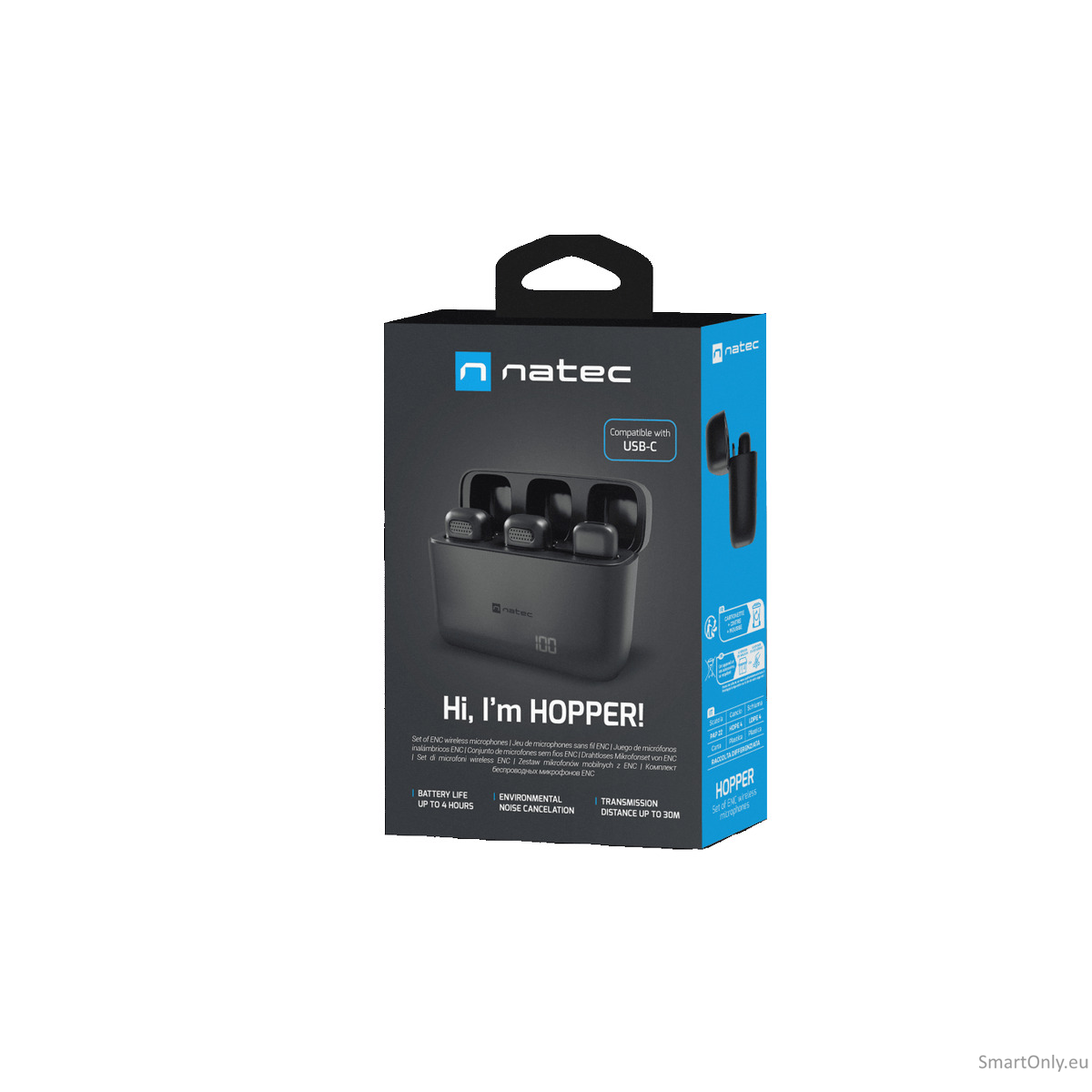 Natec | Microphone | NMI-2254 | Built-in microphone | Wireless | Black 4 Natec | Microphone | NMI-2254 | Built-in microphone | Wireless | Black 4